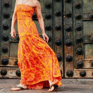 Vibrant Floral Maxi Dress